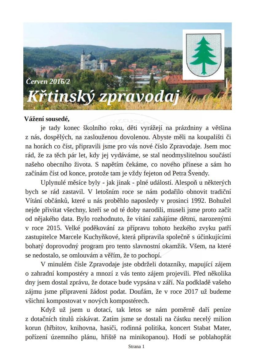 Křtinský zpravozdaj