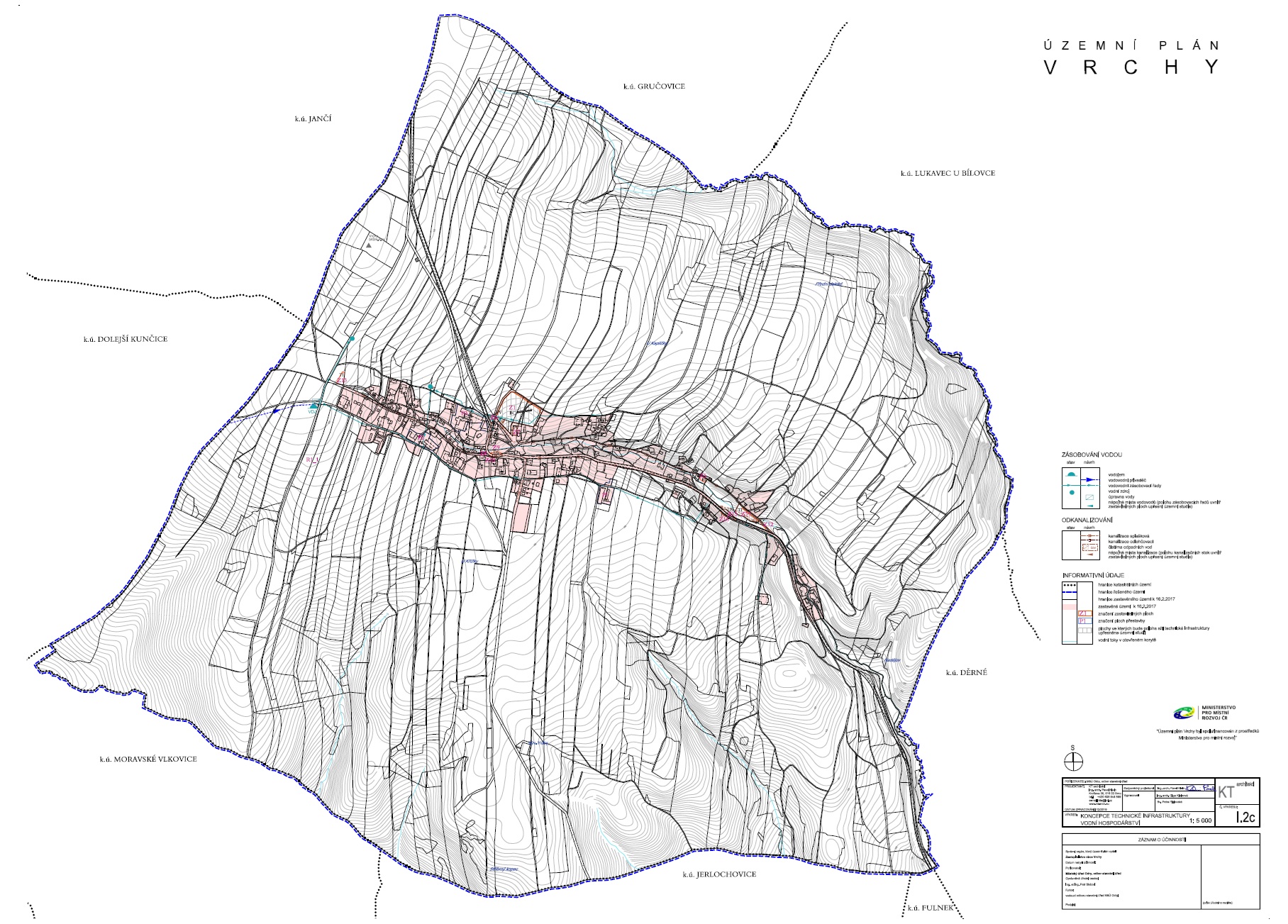 Příloha č. 1 OOP - Územní plán Vrchy, I.2c Koncepce technické infrastruktury - vodní hospodářství