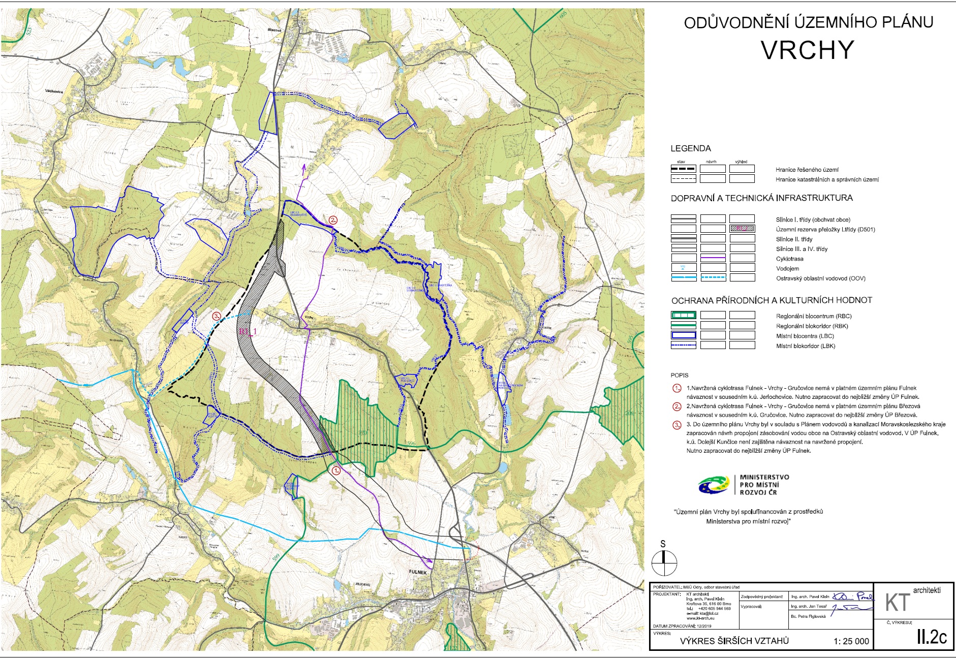 Příloha č. 2 OOP - Územní plán Vrchy, II.2c Výkres širších vztahů