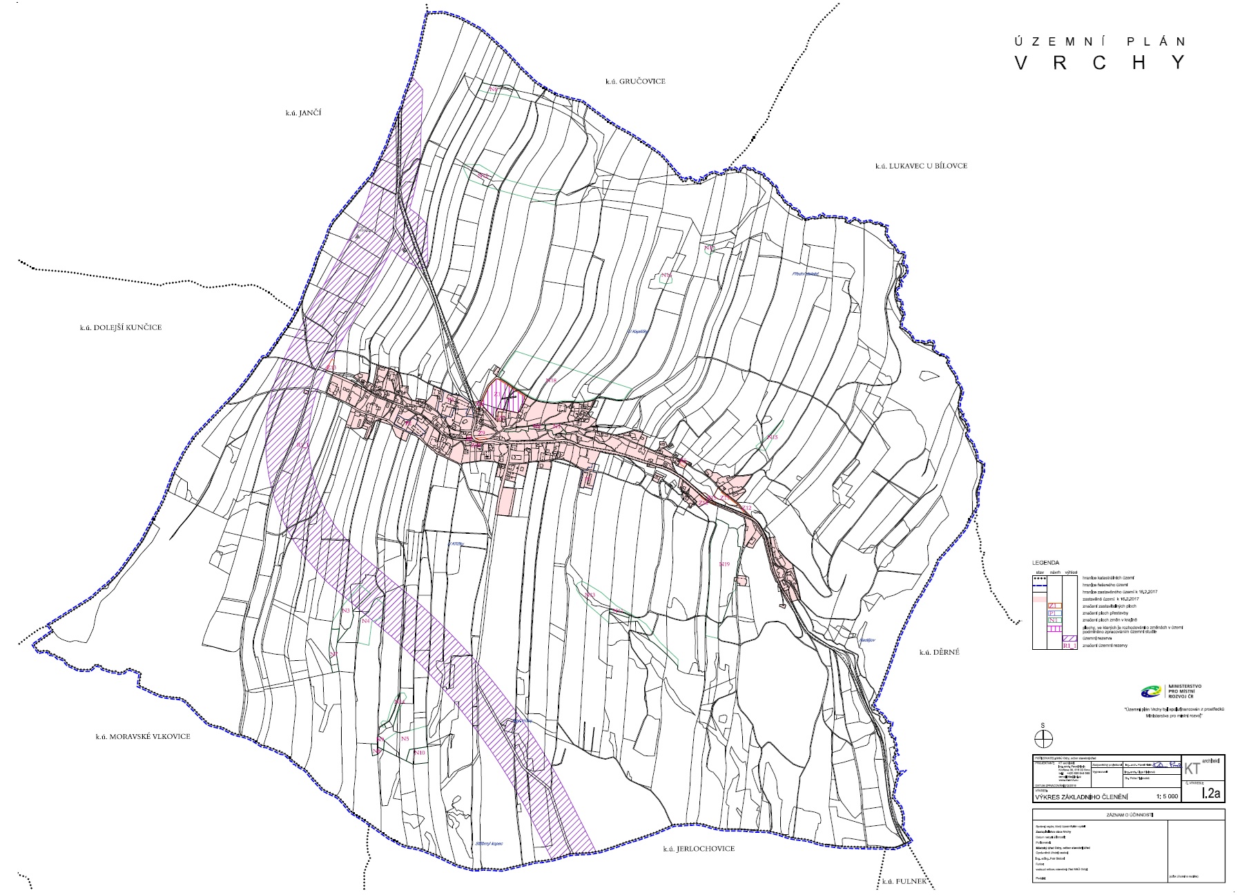 Příloha č. 1 OOP - Územní plán Vrchy, I.2a výkres základního členění