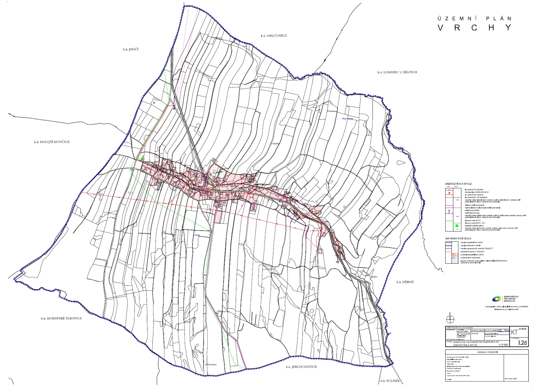 Příloha č. 1 OOP - Územní plán Vrchy, I.2d Koncepce technické infrastruktury - energetika a spoje