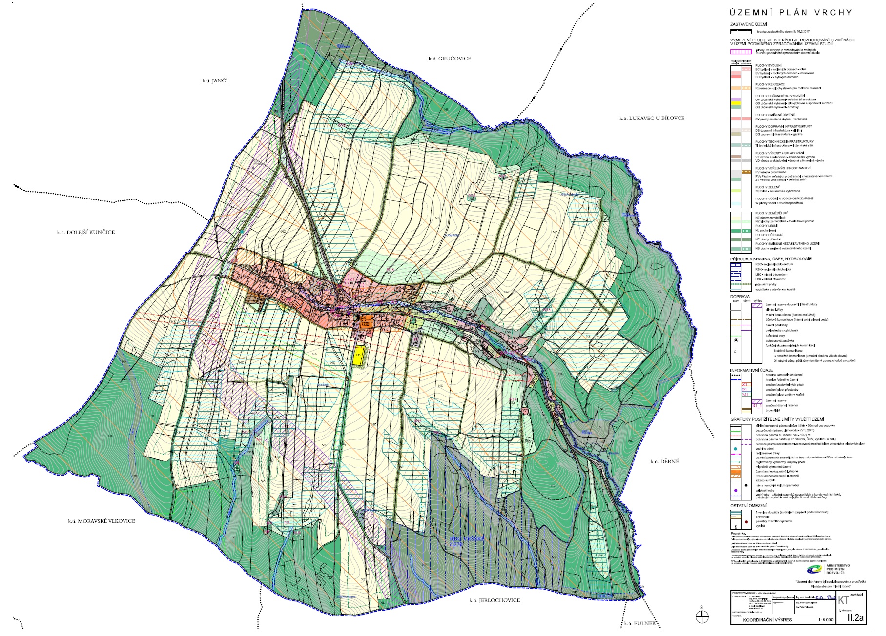 Příloha č. 2 OOP - Územní plán Vrchy, II.2a Koordinační výkres