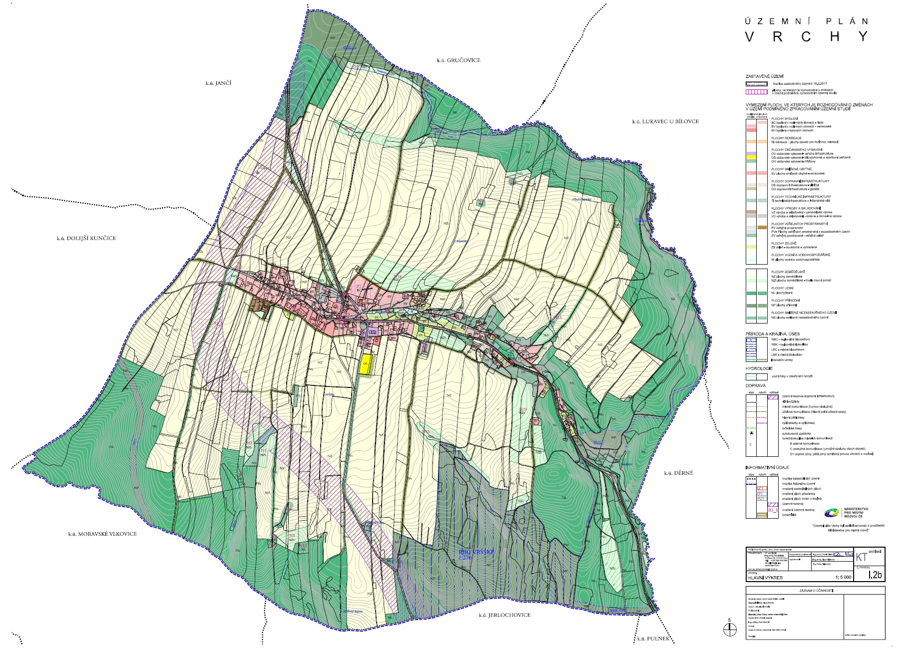 Příloha č. 1 OOP - Územní plán Vrchy, I.2b hlavní výkres