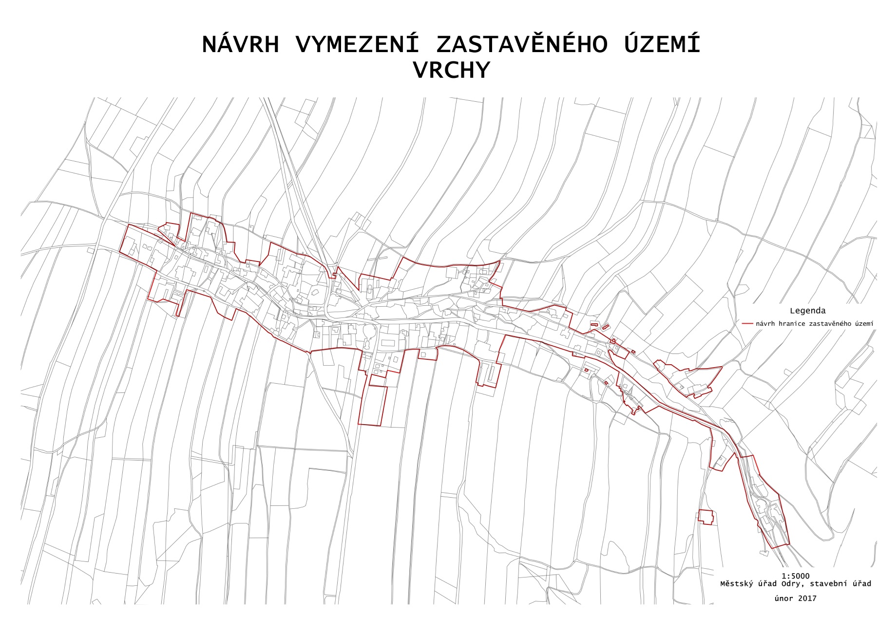 Návrh vymezení zastavěného území Vrchy