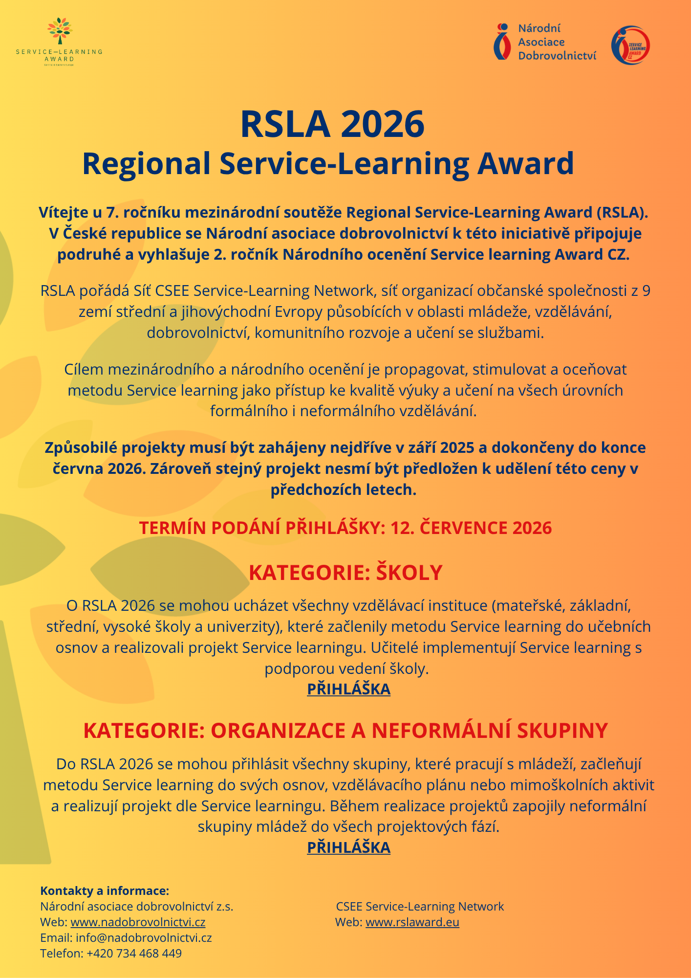 Náhledový obrázek článku: Soutěž Regional Service-Learning Award