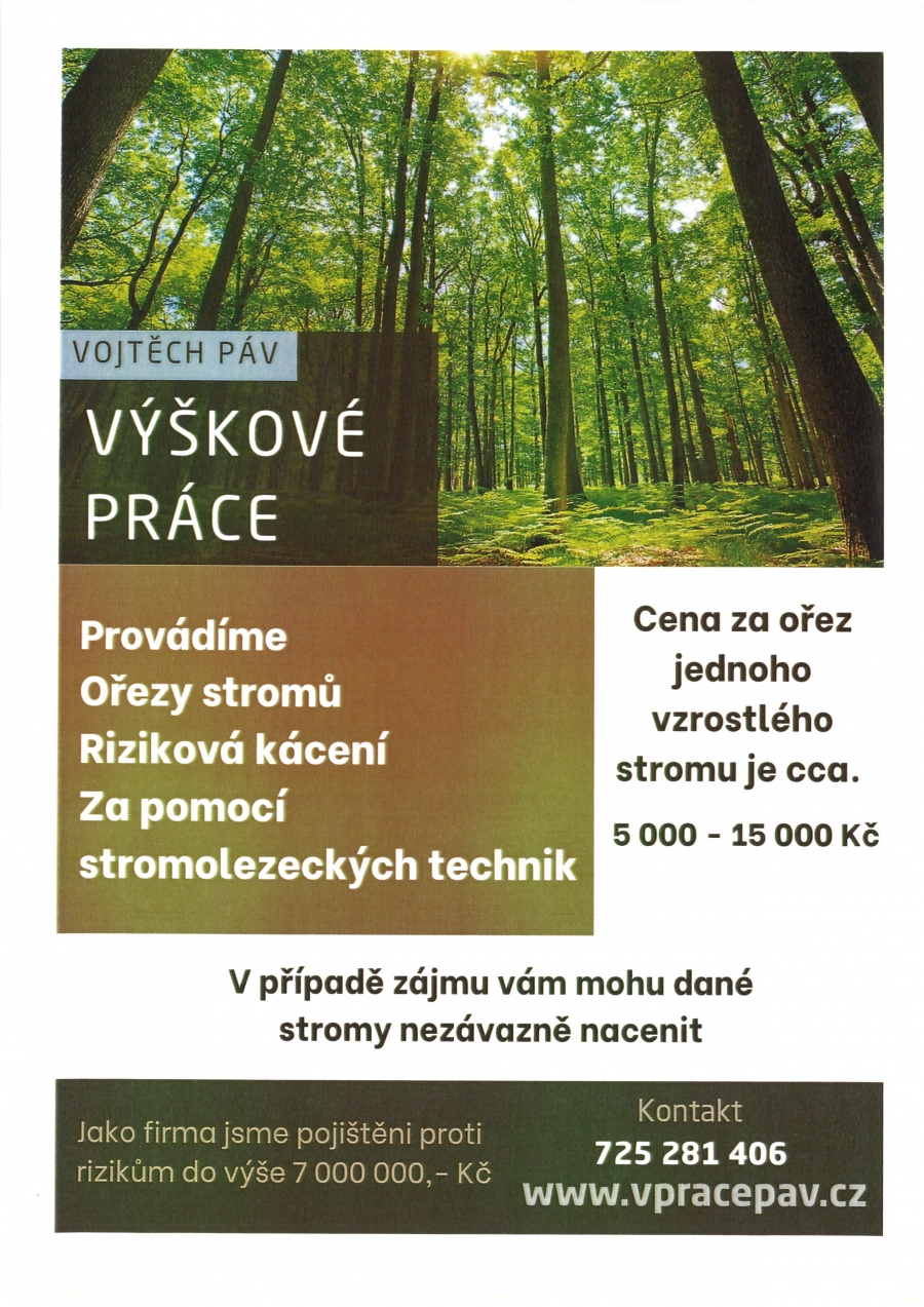 Náhledový obrázek článku: Nabídka výškových prací