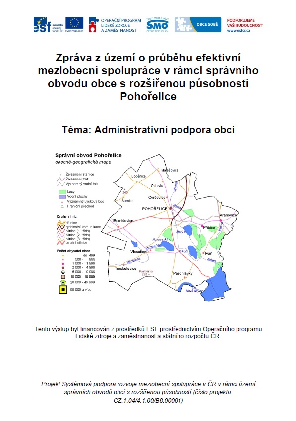Zpráva o administrativní podpoře obcí