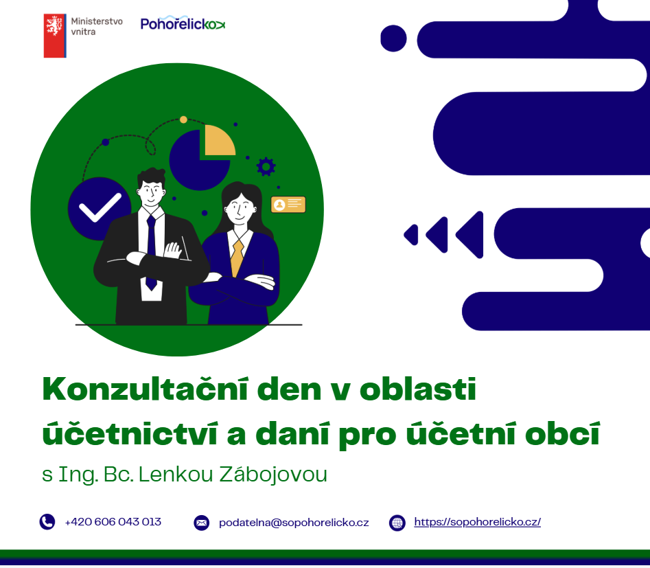 Konzultační den v oblasti účetnictví a daní pro účetní obcí