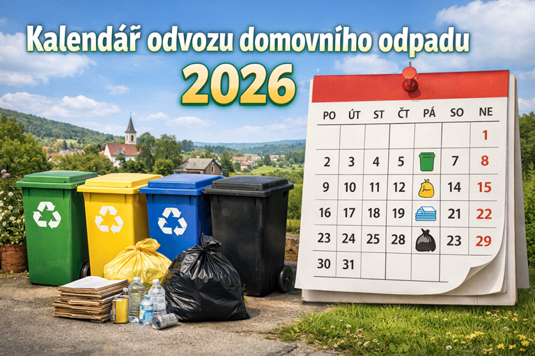 Náhledový obrázek článku: Kalendář odvozu domovního odpadu v roce 2026