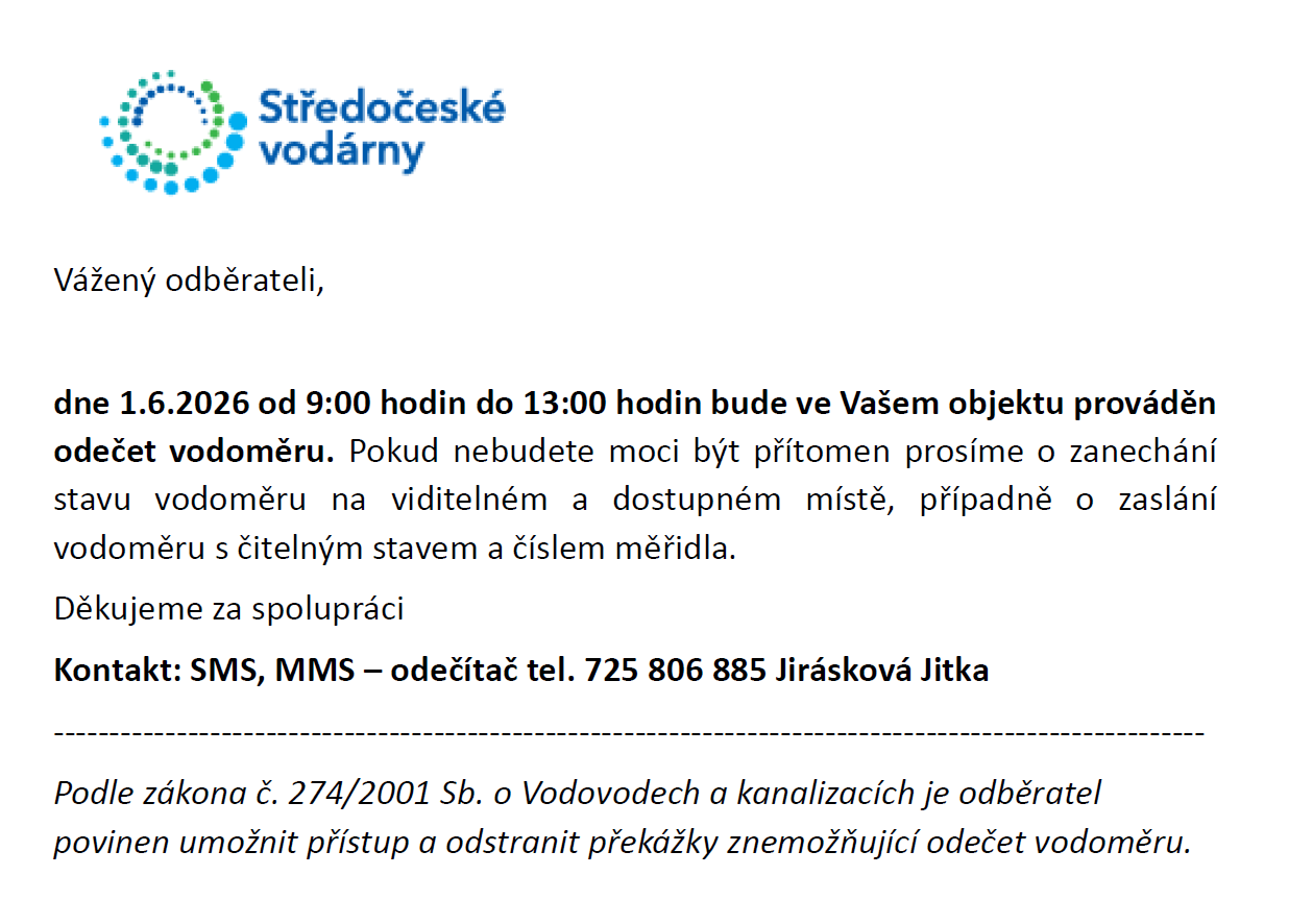 Náhledový obrázek článku: Odečet vodoměru
