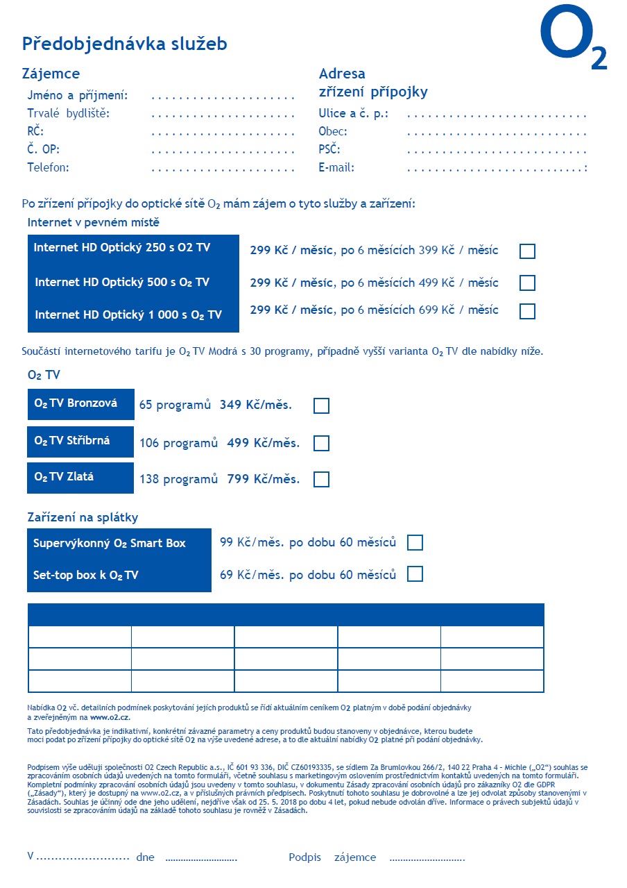 O2 Předobjednávka podzemní 2024 Prioritní lokality