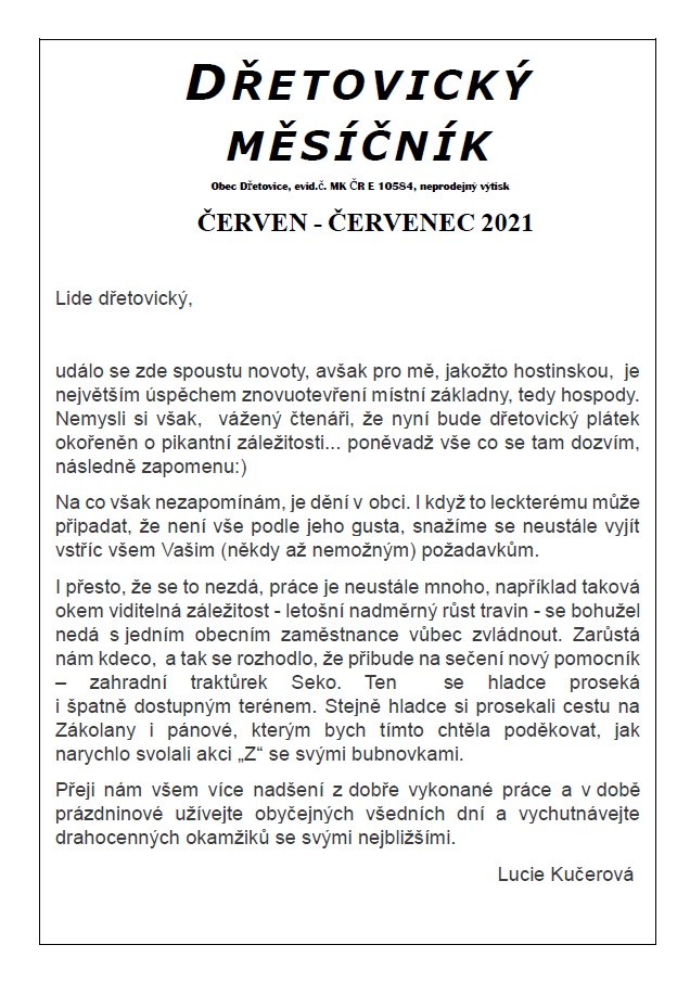 Červen a červenec