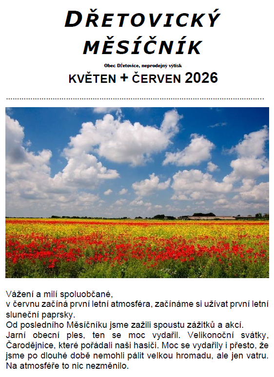 Měsíčník  květen - červen