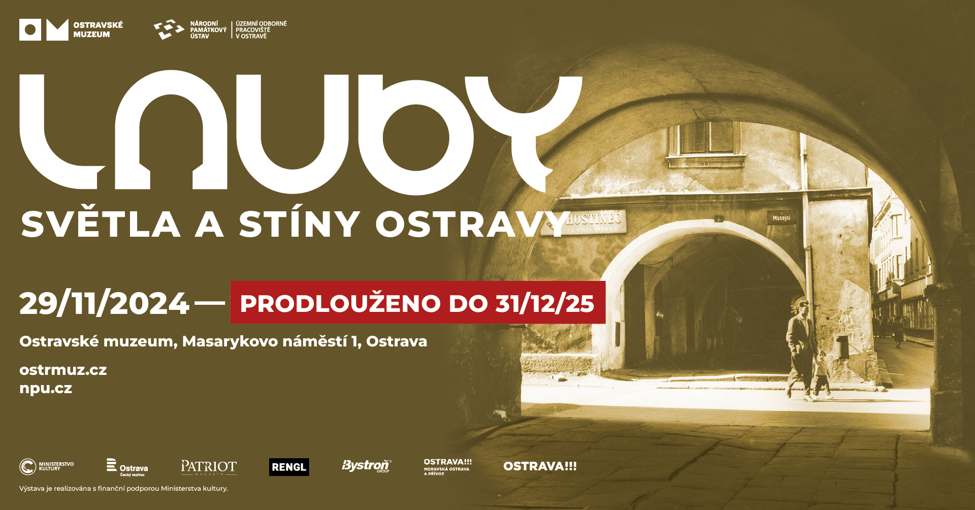 Náhledový obrázek článku: Lauby - Světla a stíny Ostravy - Prodloužení výstavy (ukázka)