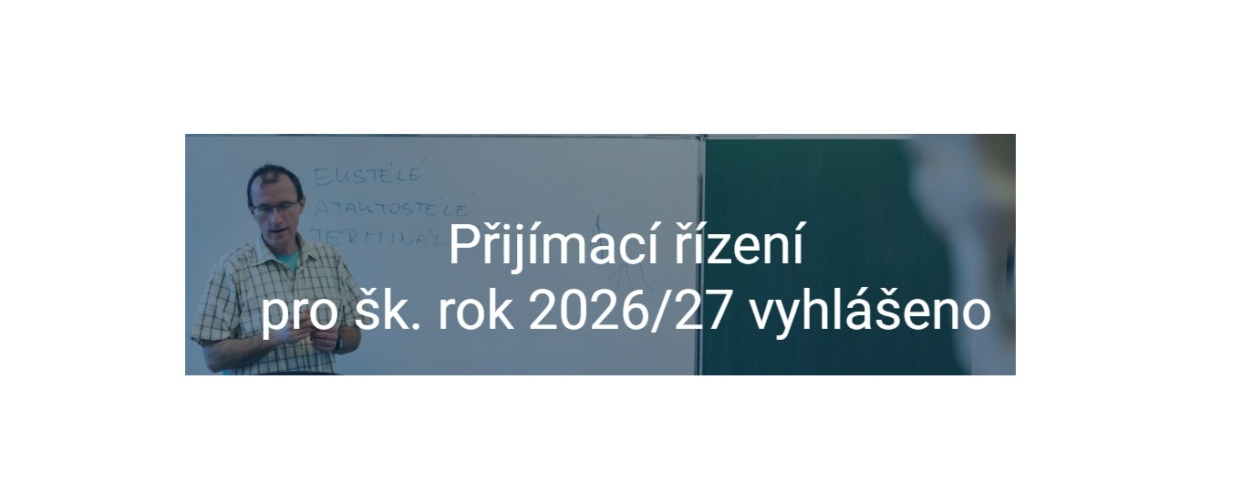 Náhledový obrázek článku: Přijímací řízení pro šk. rok 2026/27