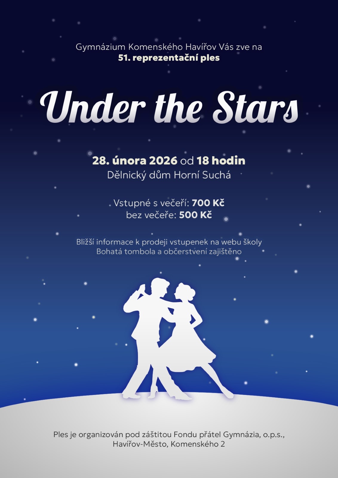 51. reprezentační ples Gymnázia Komenského Havířov