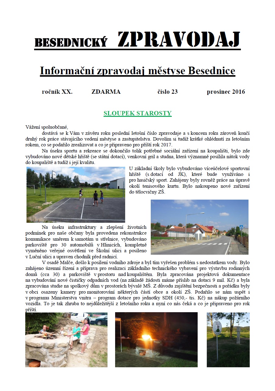číslo 23 - prosinec 2016