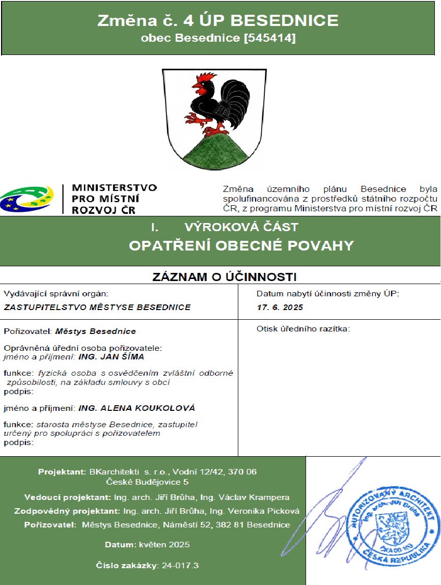 Územní plán Besednice