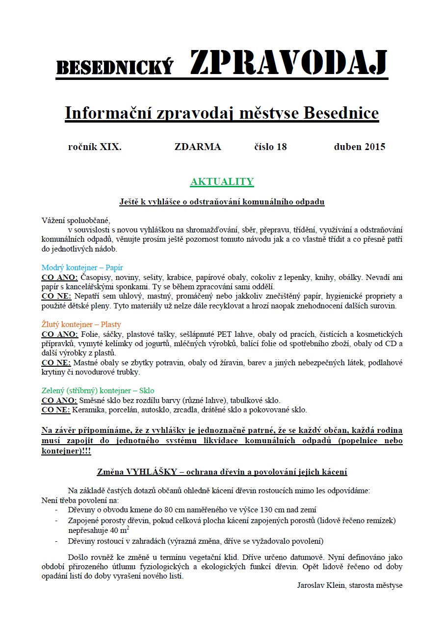 číslo 18 - duben 2015