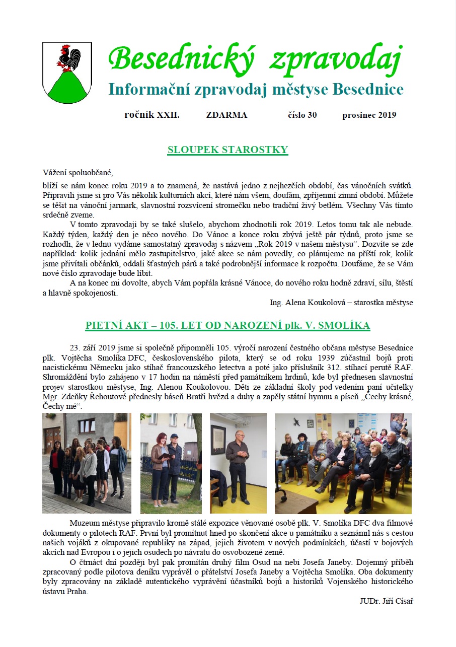 číslo 30 - prosinec 2019