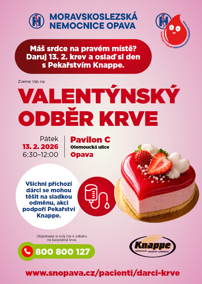 Náhledový obrázek článku: Valentýnský odběr krve v Opavě