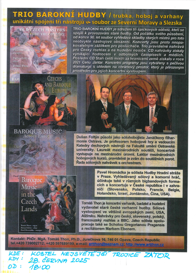 Náhledový obrázek článku: Trio barokní hudby