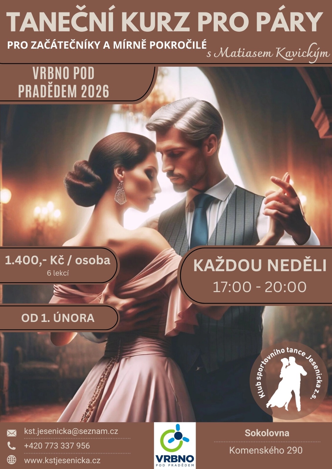 Náhledový obrázek článku: Taneční kurz pro páry – Vrbno pod Pradědem