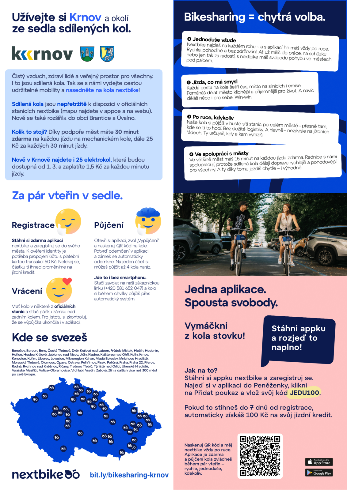 Náhledový obrázek článku: Sdílená kola nextbike v Branticích – již od 2.1.2026