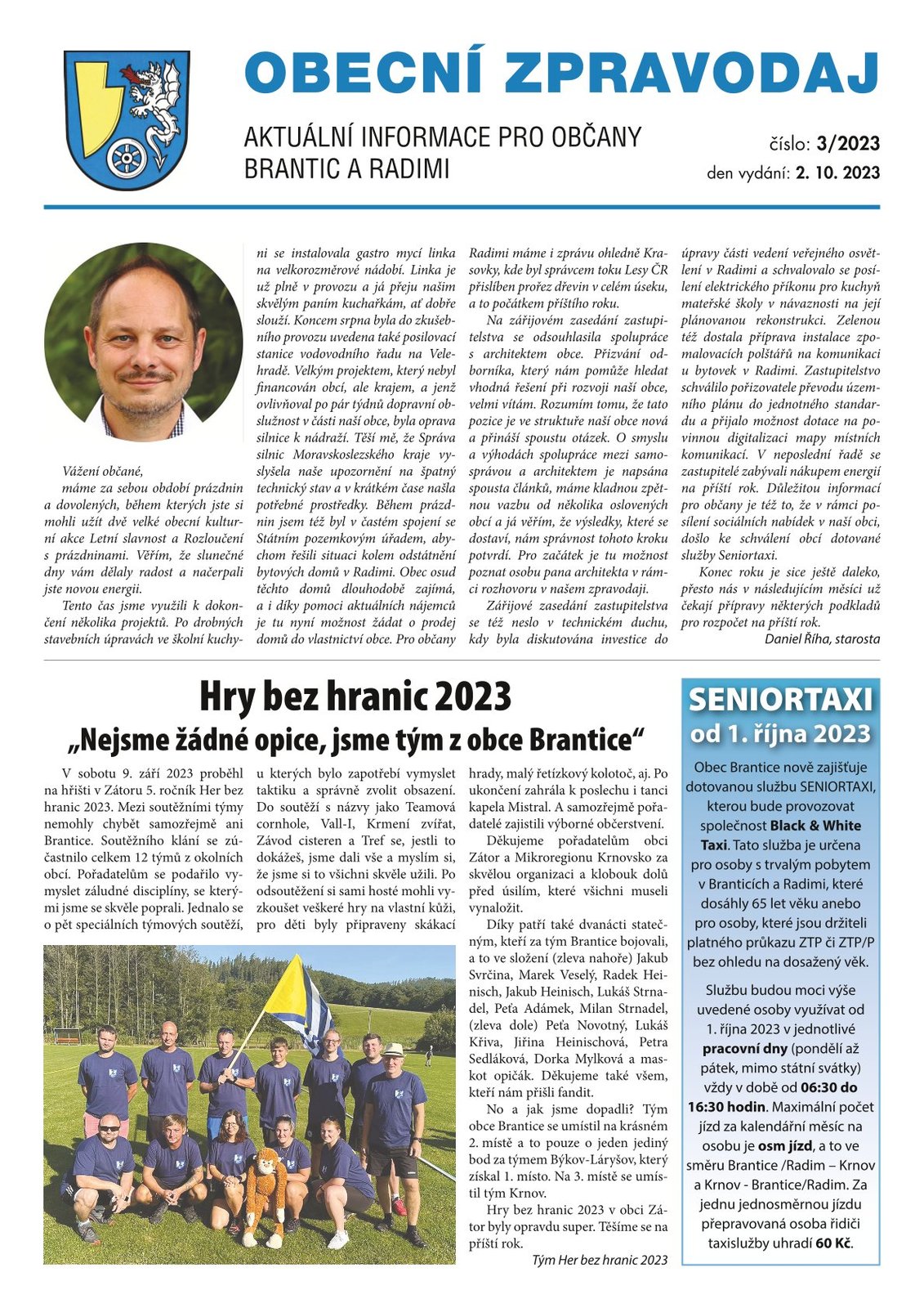 Náhledový obrázek článku: Zpravodaj 3/2023
