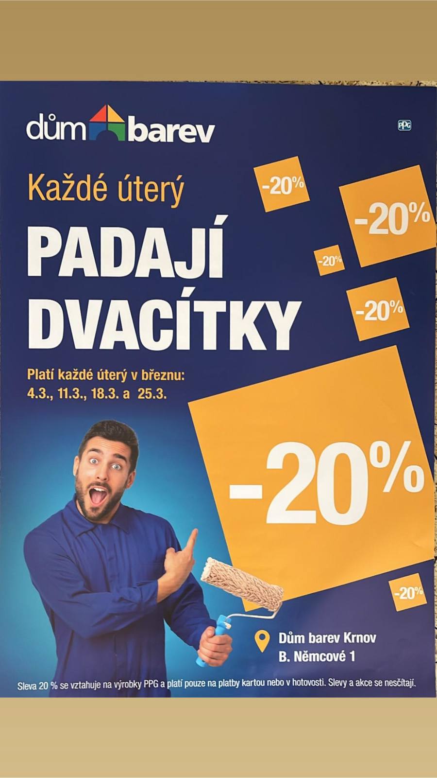 Náhledový obrázek článku: Informace pro občany - sleva 20% v Domě barev