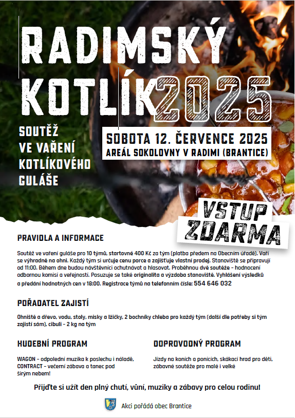 Náhledový obrázek článku: Pozvání na akci Radimský kotlík 2025