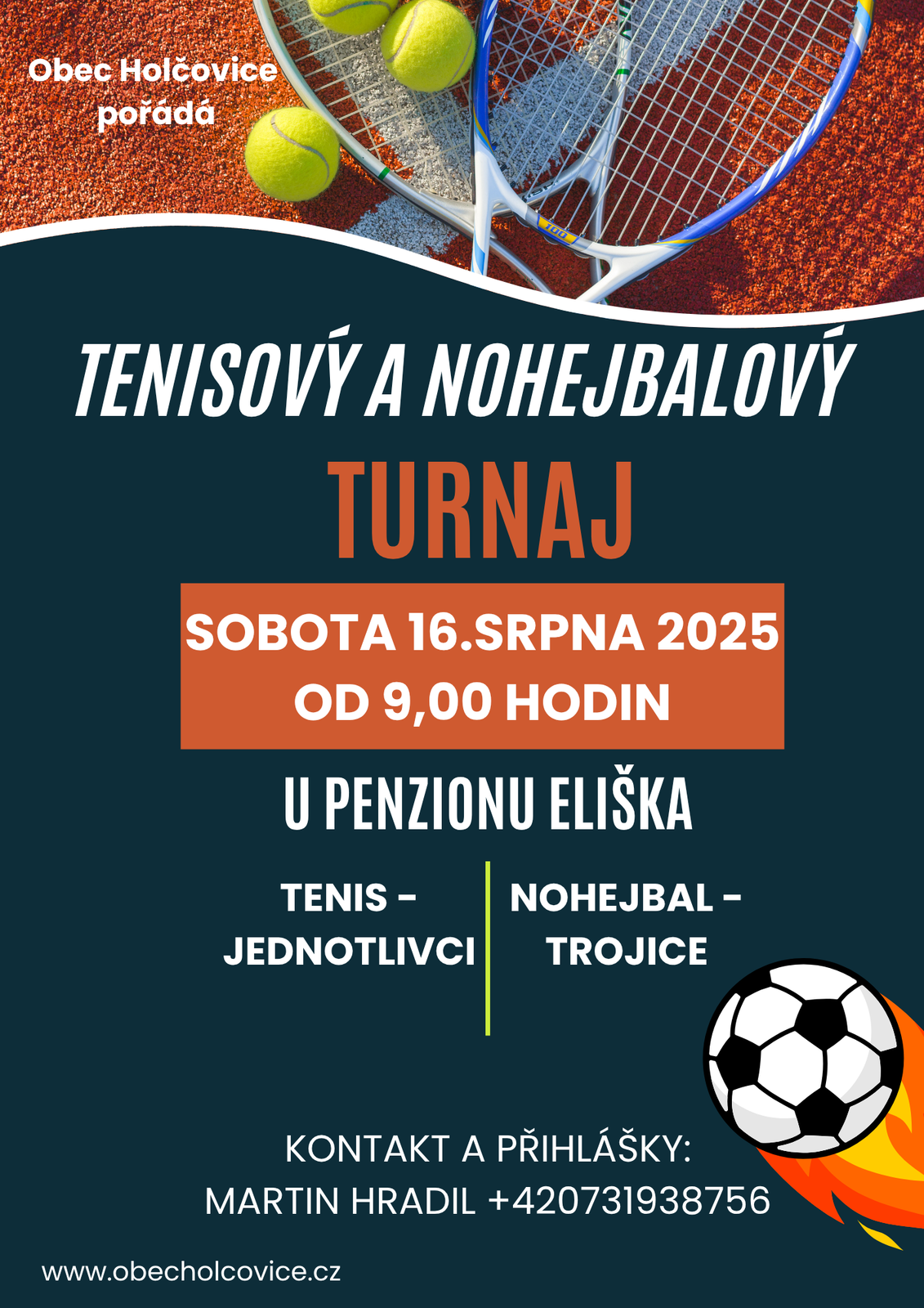 Náhledový obrázek článku: Pozvánka na sportovní akce v obci Holčovice