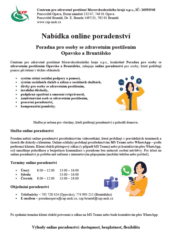 Náhledový obrázek článku: Centrum pro zdravotně postižené - novinka pro obyvatele Opavska a Bruntálska!
