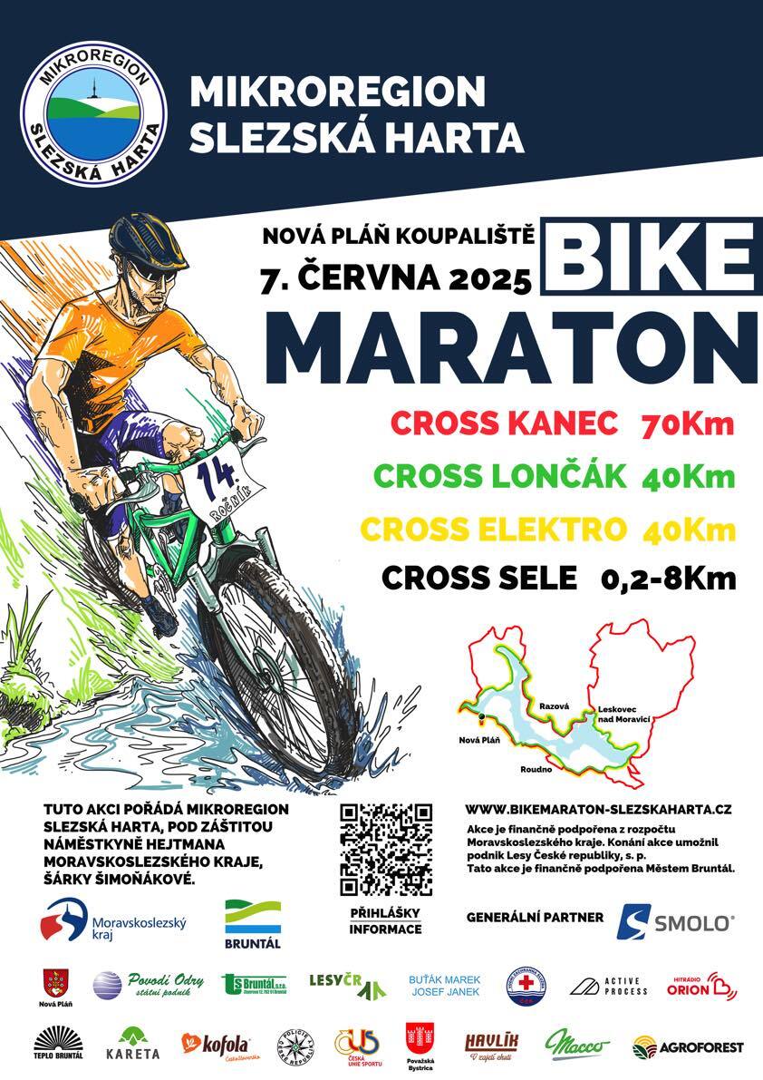 Náhledový obrázek článku: cyklo závod Bike maraton Slezská Harta 2025.