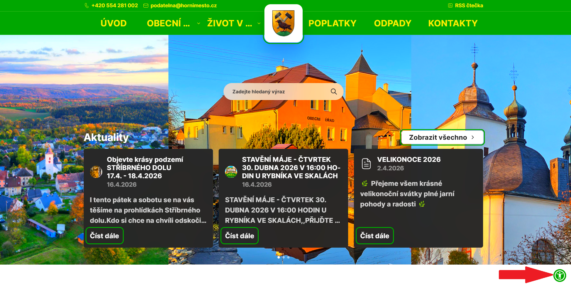 Náhledový obrázek článku: WEBOVÉ STRÁNKY OBCE - možnost individuálního vizuálního nastavení