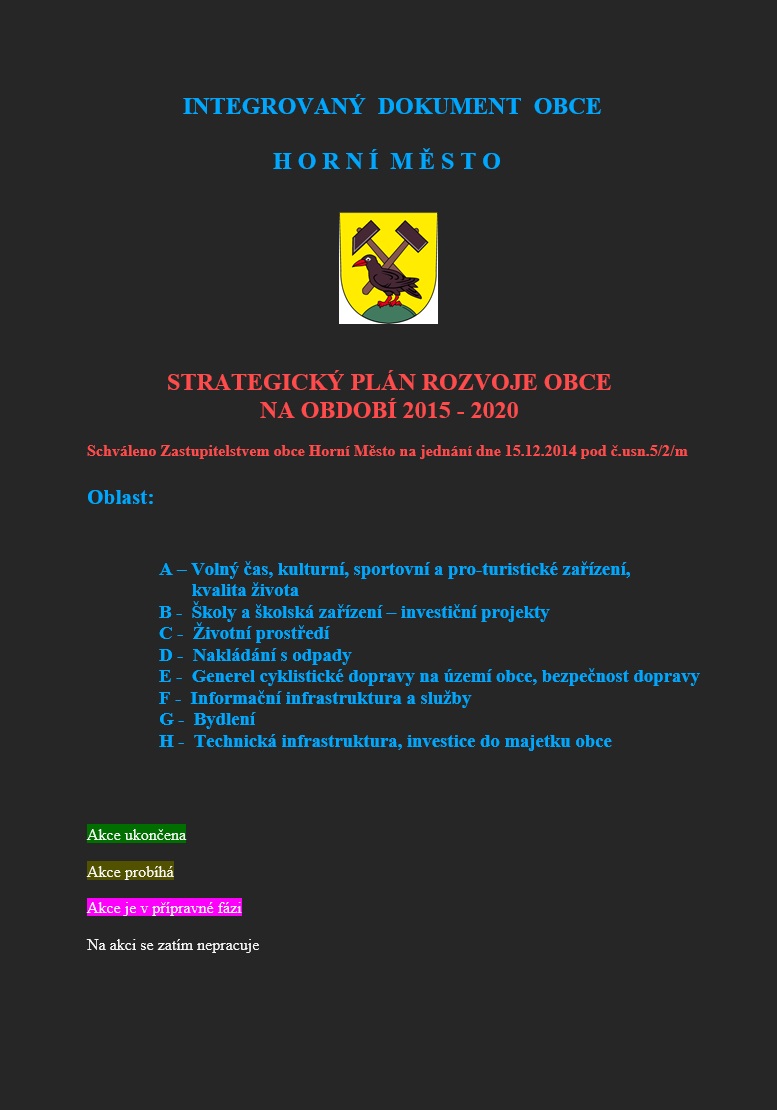 Plnění investičních a neinvestičních projektů 2015-2018