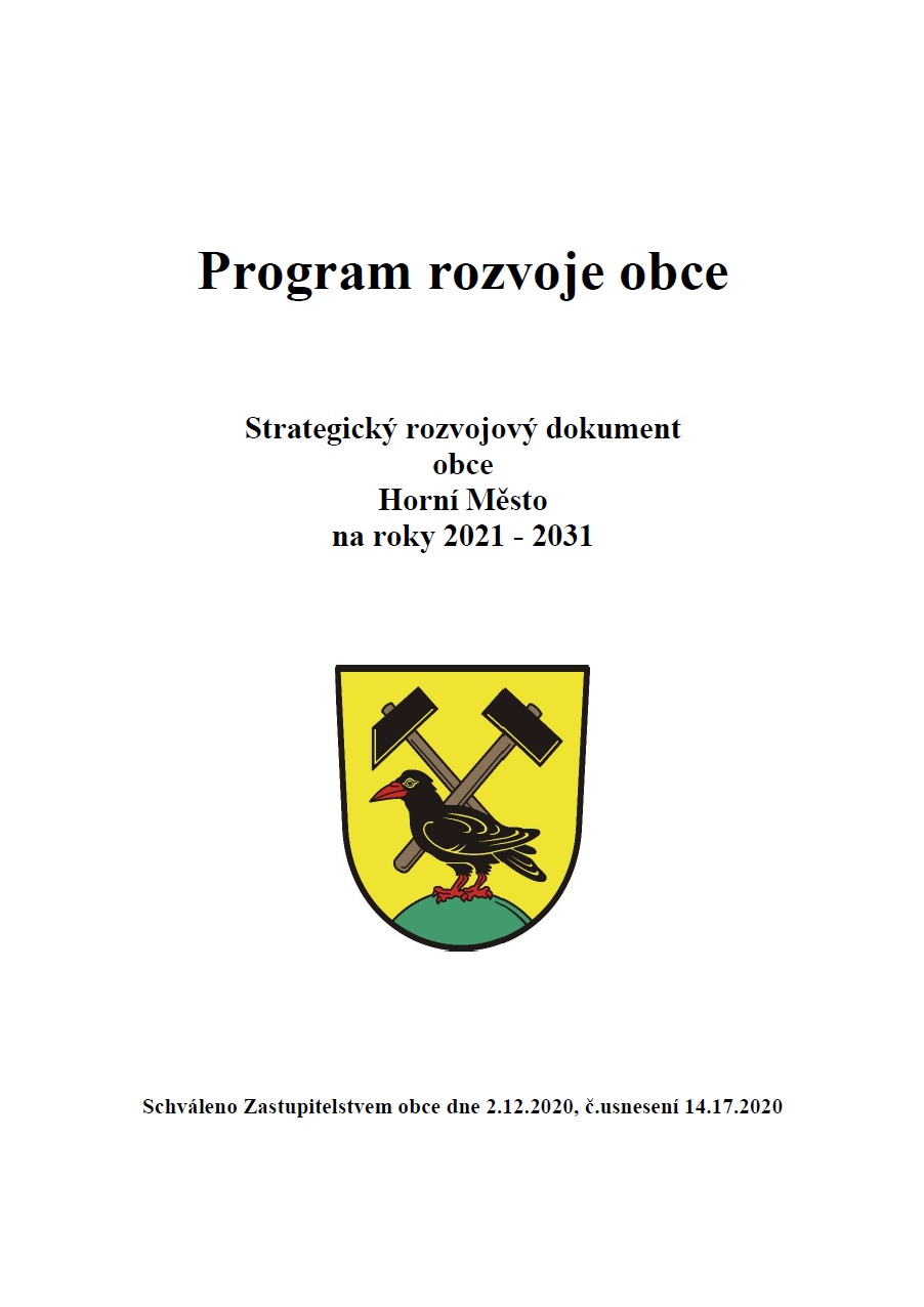 Strategický rozvojový dokument obce Horní Město na období 2021 - 2031