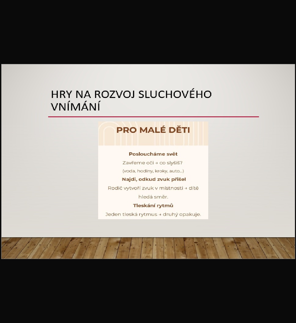 Hry na rozvoj sluchového vnímání