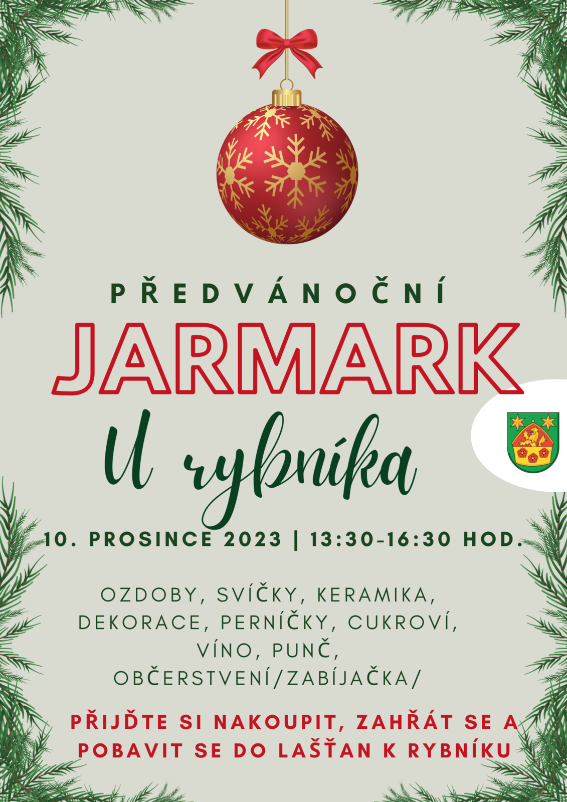 Náhledový obrázek článku: Předvánoční jarmark u rybníka