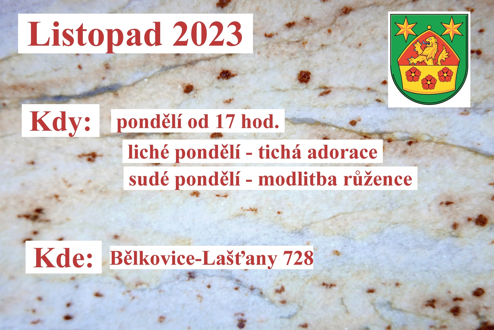 Náhledový obrázek článku: Program mší svatých na listopad